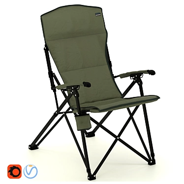 Woods Siesta Camping Chair 3D model image 1 