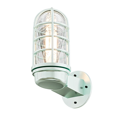 Cylinder Clear Glass Wall Sconce 3D model image 1 