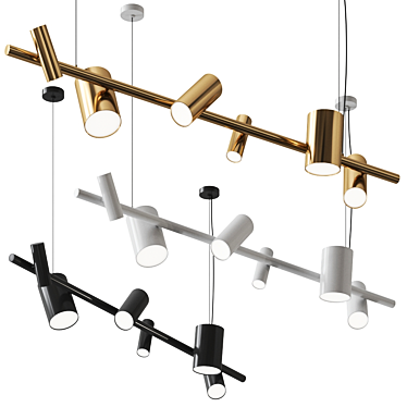 CAN CAN Pendant: Stunning Lighting Fixture 3D model image 1 