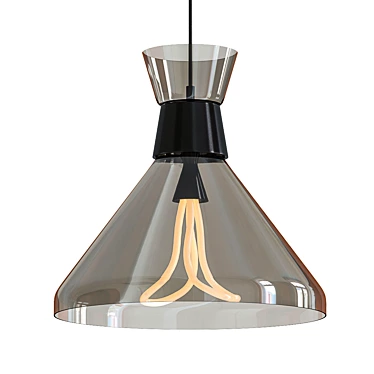 LOFT Sonli Glass Black Big Pendant 3D model image 1 