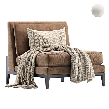 Elegant ATLANTA Armchair: Stylish Comfort. 3D model image 1 