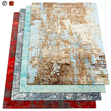Luxury Textured Carpets | 200x300cm 3D model image 1 