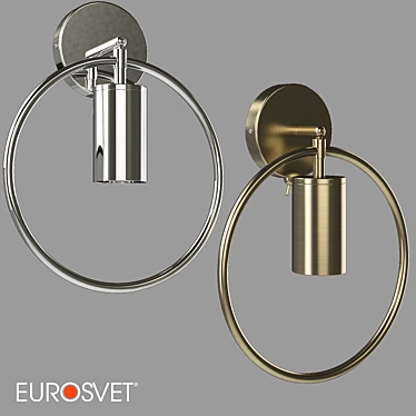 Eurosvet Coin Wall Lamp 3D model image 1 