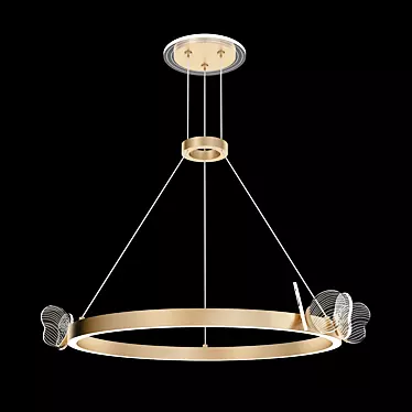 Modern Butterfly Suspension Light 3D model image 1 