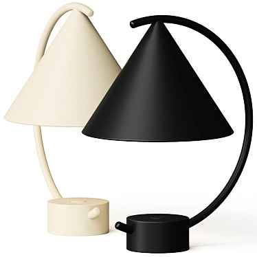 Modern Nordic Meridian Table Lamp 3D model image 1 