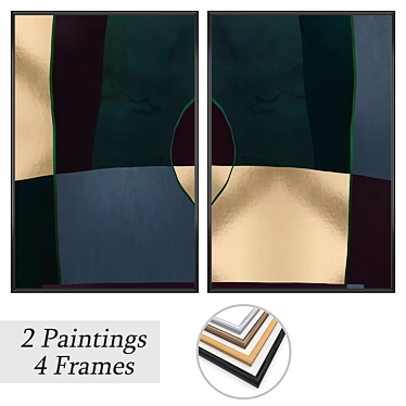 Elegant Wall Art Set: No. 3618 3D model image 1 