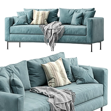 Modern Livingdivani Sofa Box: Stylish and Versatile 3D model image 1 