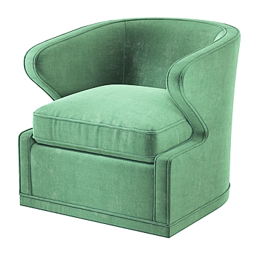 Eichholtz Dorset Velvet Swivel Chair 3D model image 1 