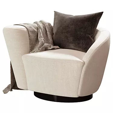 Eichholtz Swivel Chair: Colin Left 3D model image 1 
