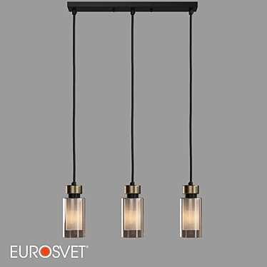 Amado OM Pendant Lamp: Eurosvet Glass Shades 3D model image 1 