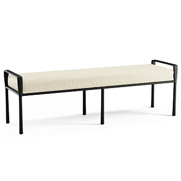 Bodhi King Bench: Luxurious Comfort & Contemporary Style 3D model image 1 