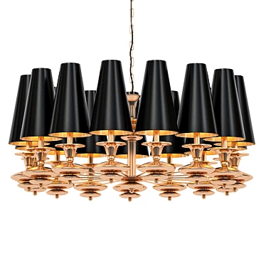 Elegant Scarlett Pendant Light 3D model image 1 