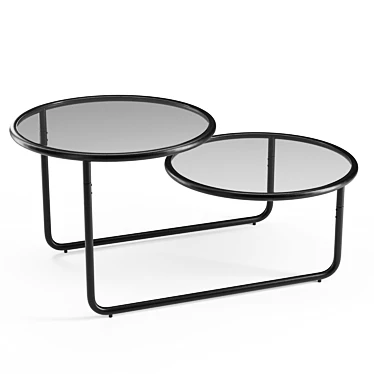 Modernist Stepped Coffee Table 3D model image 1 