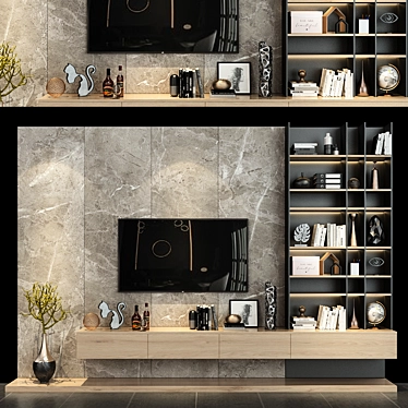Modern Storage Solution: Cabinet Furniture 0146 3D model image 1 