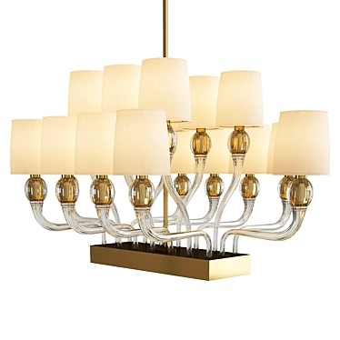 Elegant Bramante Chandelier 3D model image 1 