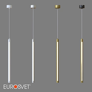 Eurosvet Strong LED Pendant Luminaire 3D model image 1 