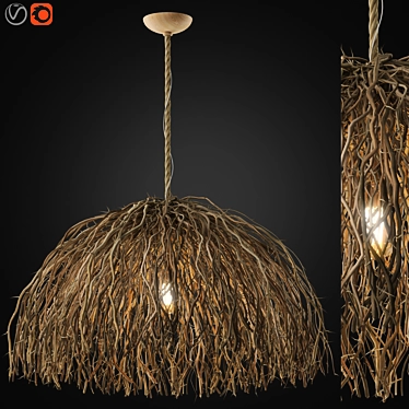 Sleek Illumination: Ceiling Lamp 10 by Zagg 3D model image 1 
