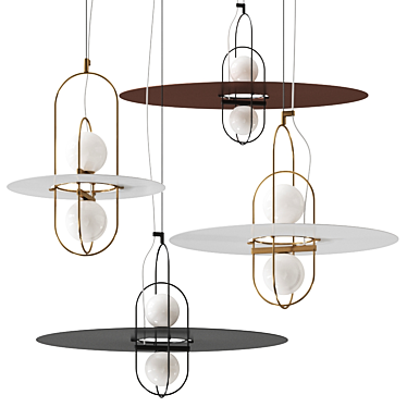 SETAREH Pendant Lamp: Modern Elegance 3D model image 1 