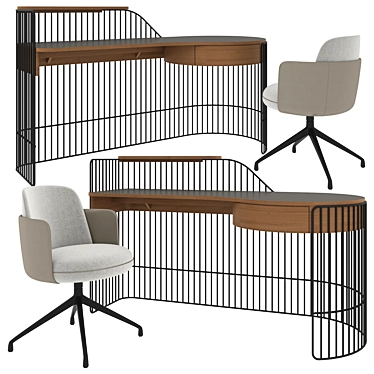 Elegant Wittmann Furniture Set 3D model image 1 