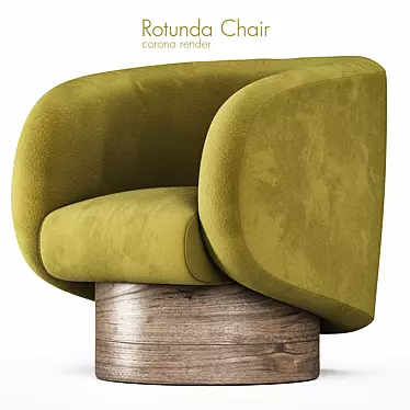 Ivy Rotunda Chair: Elegant and Luxurious 3D model image 1 