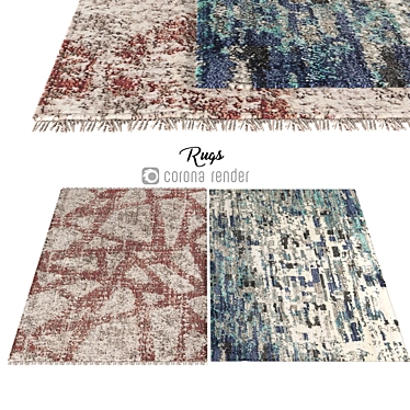 Plush Elegance: Luxury Carpets 3D model image 1 