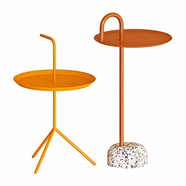 Bowler Hay Side Tables for Stylish Living 3D model image 1 