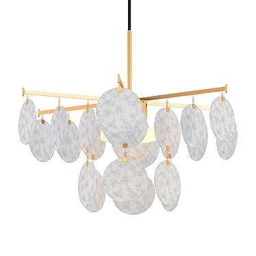 Elegant Serenity Pendant Light 3D model image 1 