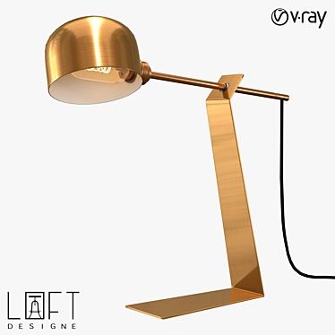 Modern LoftDesign Table Lamp 3D model image 1 