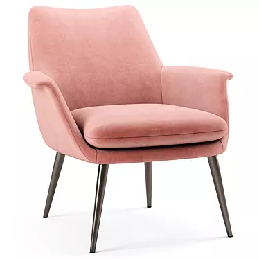 Modern Elegance: Finley Lounge Chair 3D model image 1 