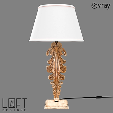 Vintage LoftDesign Table Lamp 3D model image 1 