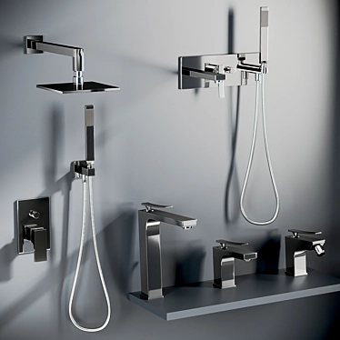 Paffoni Elys Bathroom Faucet Set 3D model image 1 