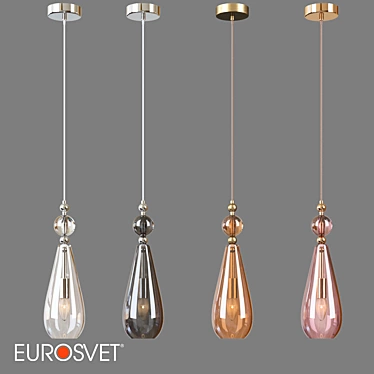 Ilario Pendant Lamp Eurosvet 3D model image 1 
