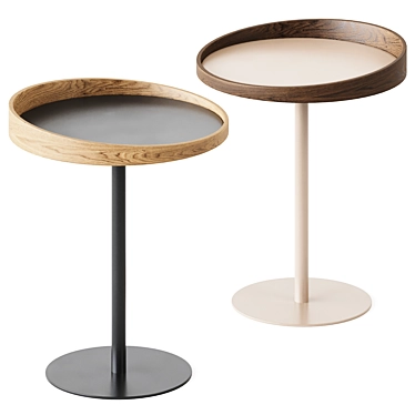 Modern Crater End Table 3D model image 1 