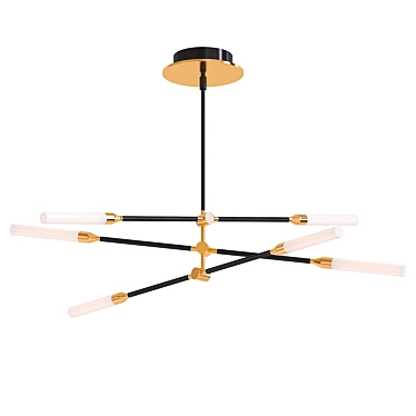 Emory 6-Light LED Pendant 3D model image 1 