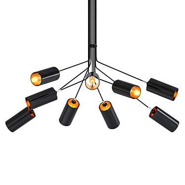 Modern Caire-9 Chandelier: V-Ray Render 3D model image 1 