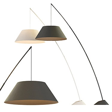 Campanula Floor Lamp: Modern Elegance 3D model image 1 