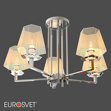 Smart Home Chandelier: Eurosvet Alegria 3D model image 1 