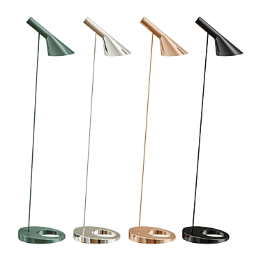 Modern AJ Floor Lamp: Sleek Design 3D model image 1 