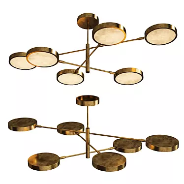 Luxury Sistema Solare Chandelier 3D model image 1 