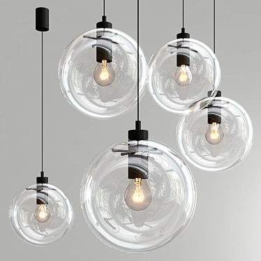 Spherical Hanging Lamp Collection 3D model image 1 