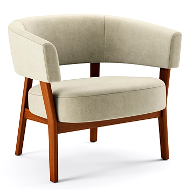 Modern Juno Chair: Stylish and Comfortable 3D model image 1 