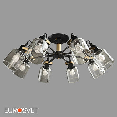 Astor Loft Style Eurosvet Chandelier 3D model image 1 