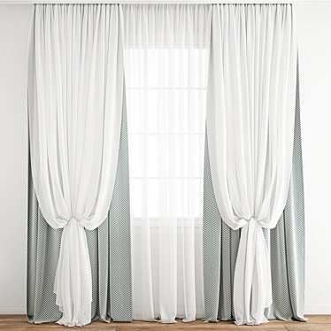 Polygonal Curtain Model 3D model image 1 