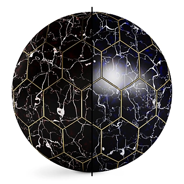 Marble Onyx Floor Tile - Elegant, Durable 3D model image 1 