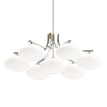 Elegant Pernetti Pendant Chandelier 3D model image 1 