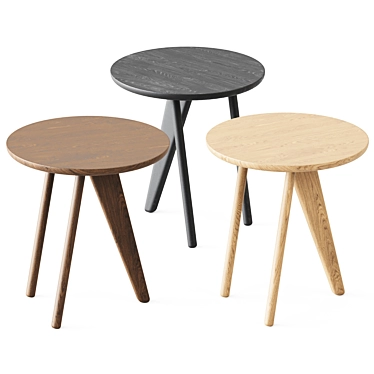 NORR11 Wooden Coffee Table: Fine Craftsmanship 3D model image 1 