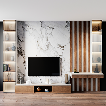 188 TV Set: Stylish Design and Impressive Size 3D model image 1 