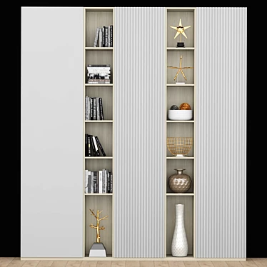 Spacious Wardrobe Furniture 3D model image 1 