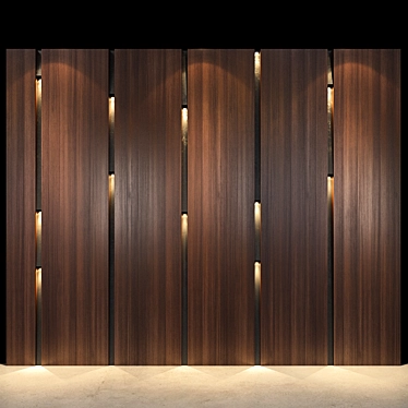 Modern Wall Panel 53: Stylish Décor Solution 3D model image 1 
