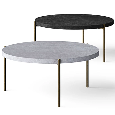 Harrison Round Coffee Table: Sleek and Chic 3D model image 1 